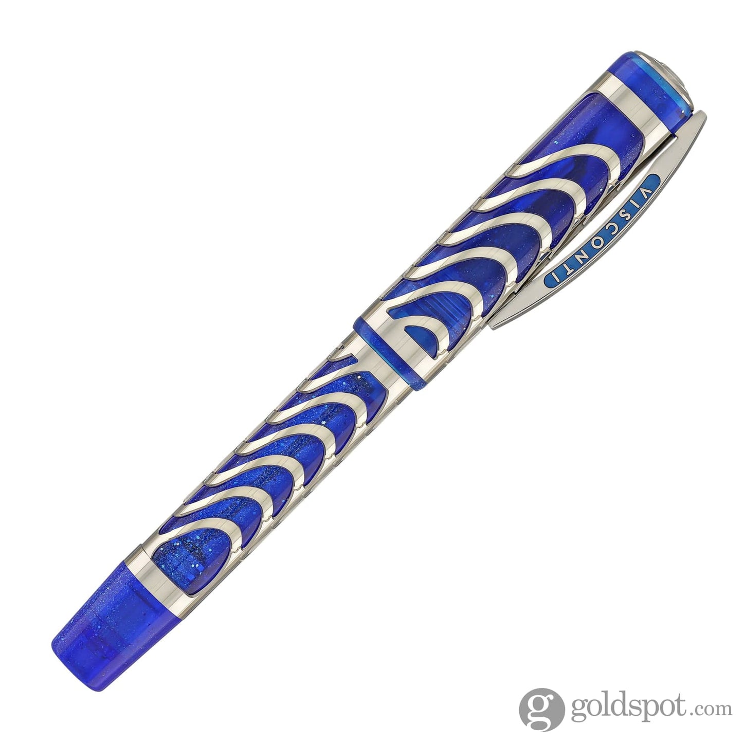 Visconti Skeleton Fountain Pen in Sapphire Blue with Palladium Trim Fountain Pen