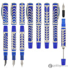 Visconti Skeleton Fountain Pen in Sapphire Blue with Palladium Trim Fountain Pen