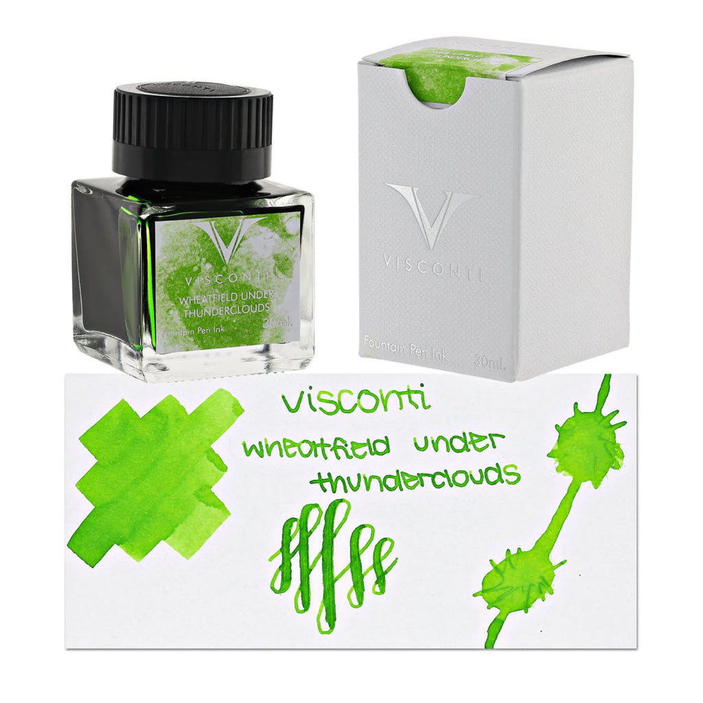 Visconti Van Gogh Bottled Ink in Wheatfield under Thunderclouds (Green)- 30mL Bottled Ink