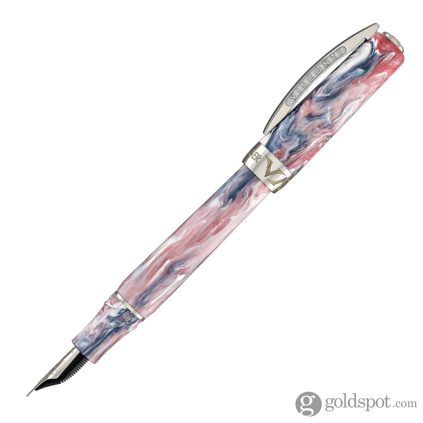 Visconti Voyager Mariposa Fountain Pen in Painted Beauty with Palladium Trim Fountain Pens