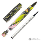 Visconti Voyager Mariposa Rollerball Pen in Malachite with Black PVD Trim Rollerball Pen