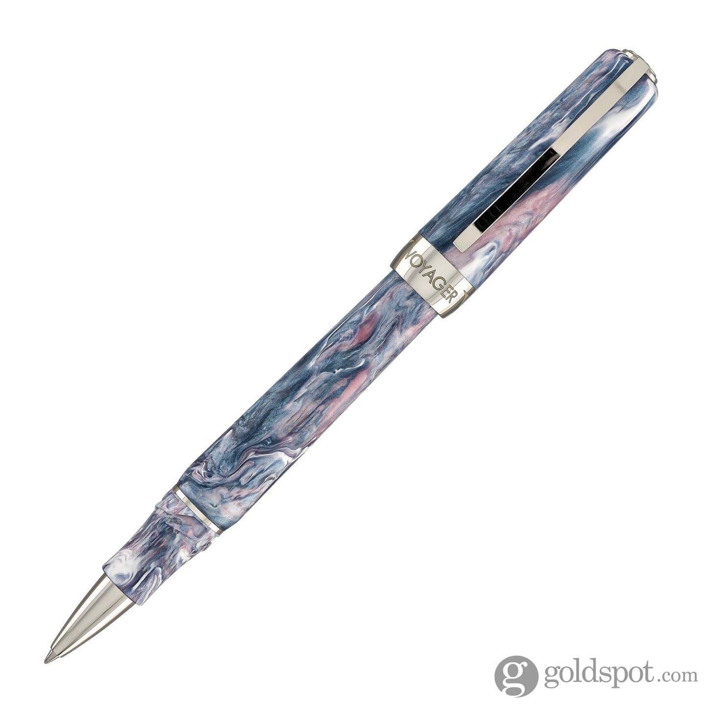 Visconti Voyager Mariposa Rollerball Pen in Painted Beauty with Palladium Trim Rollerball Pen