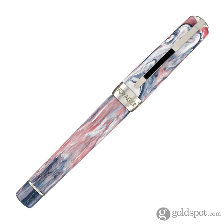 Visconti Voyager Mariposa Rollerball Pen in Painted Beauty with Palladium Trim Rollerball Pen