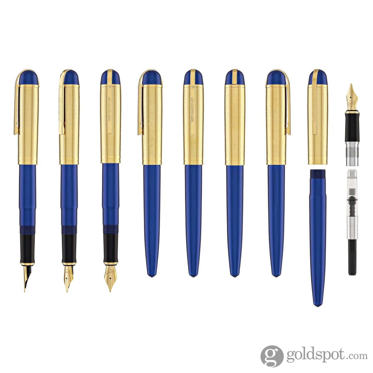 Wahl Eversharp Skyline Fountain Pen in Blue Gold Trim Fountain Pen