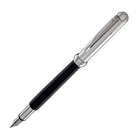 Waldmann Chess Fountain Pen in Black Lacquer Steel Nib Fountain Pen