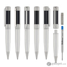 Waldmann Commander 23 Ballpoint Pen in Sterling Silver Blue Lacquer Ballpoint Pens