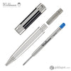 Waldmann Commander 23 Ballpoint Pen in Sterling Silver Blue Lacquer Ballpoint Pens