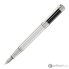 Waldmann Commander 23 Fountain Pen in Sterling Silver and Blue Lacquer Steel Nib Fountain Pen