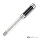 Waldmann Commander 23 Fountain Pen in Sterling Silver and Blue Lacquer Steel Nib Fountain Pen