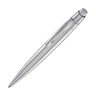 Waldmann Concorde Ballpoint Pen in Silver with Square Pattern
