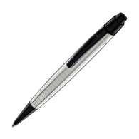 Waldmann Concorde Ballpoint Pen in Silver with Square Pattern & Black PVD Trim