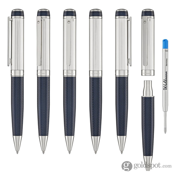 Waldmann Grandeur Ballpoint Pen in Blue Ocean Wave Ballpoint Pens