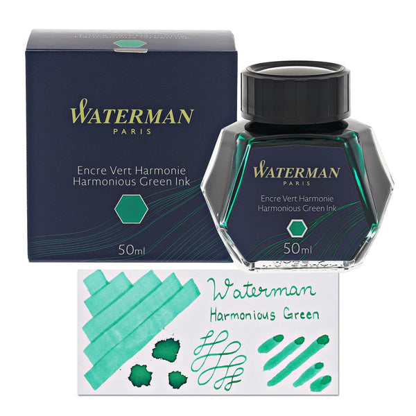 Waterman Bottled Ink in Harmonious Green - 50mL Bottled Ink