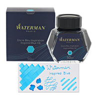 Waterman Bottled Ink in Inspired Blue - 50mL