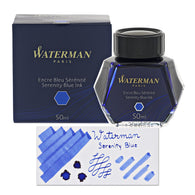 Waterman Bottled Ink in Serenity Blue - 50mL