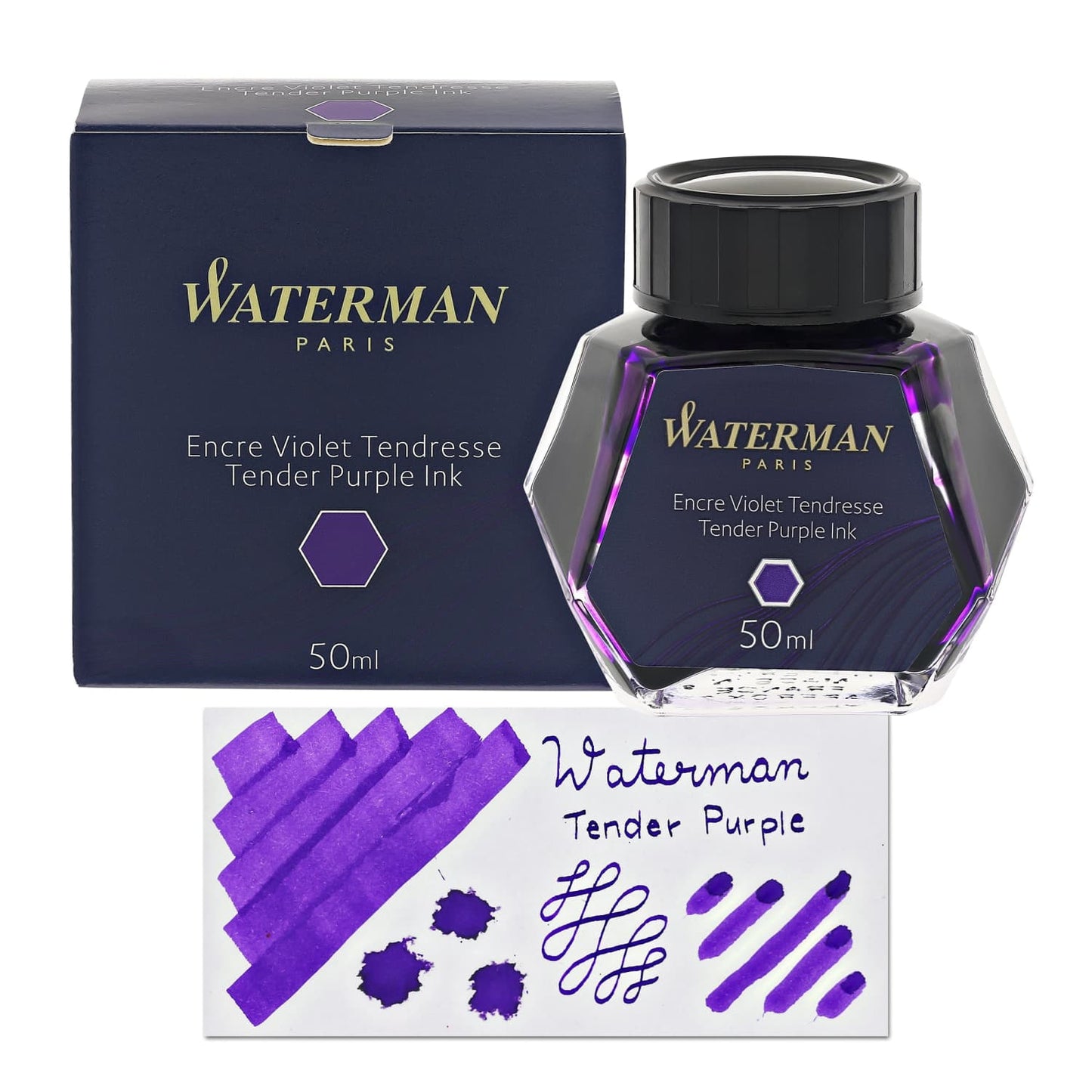 Waterman Bottled Ink in Tender Purple - 50mL Bottled Ink