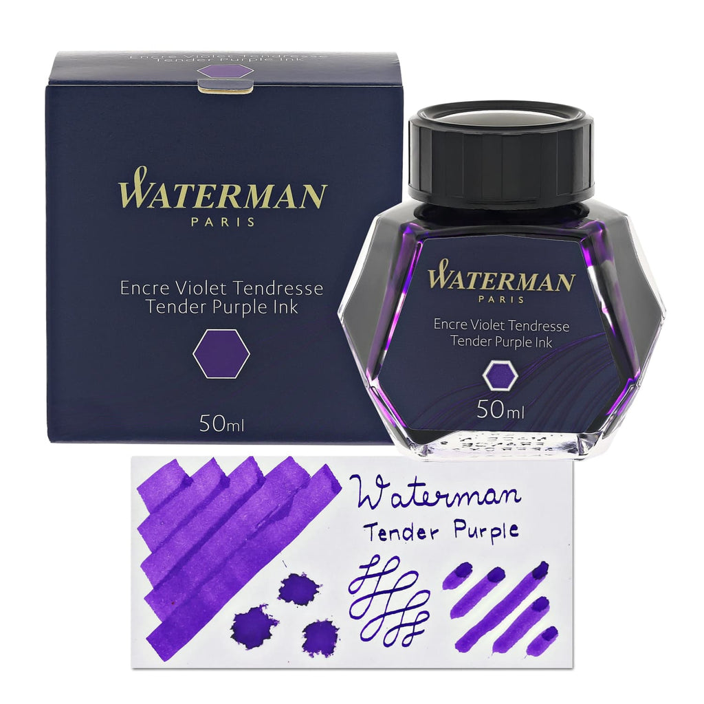 Waterman Bottled Ink in Tender Purple - 50mL Bottled Ink