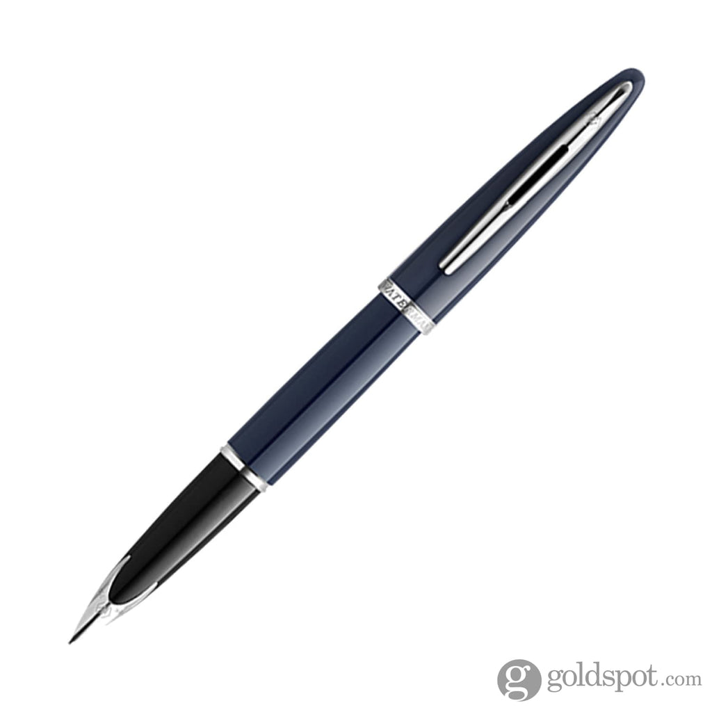 Waterman Carene 2024 Fountain Pen in Blue with Palladium Trim - 18K Gold Fine Fountain Pen