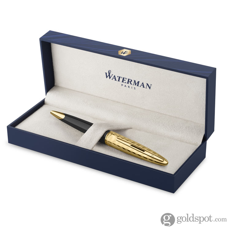 Balpen Type Opera Waterman Carène Ballpoint Pen in Opera with Gold Trim - Goldspot Pens