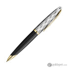 Waterman Carene Deluxe Ballpoint Pen Reflections of Paris in Black Lacquer with Gold Trim Pens