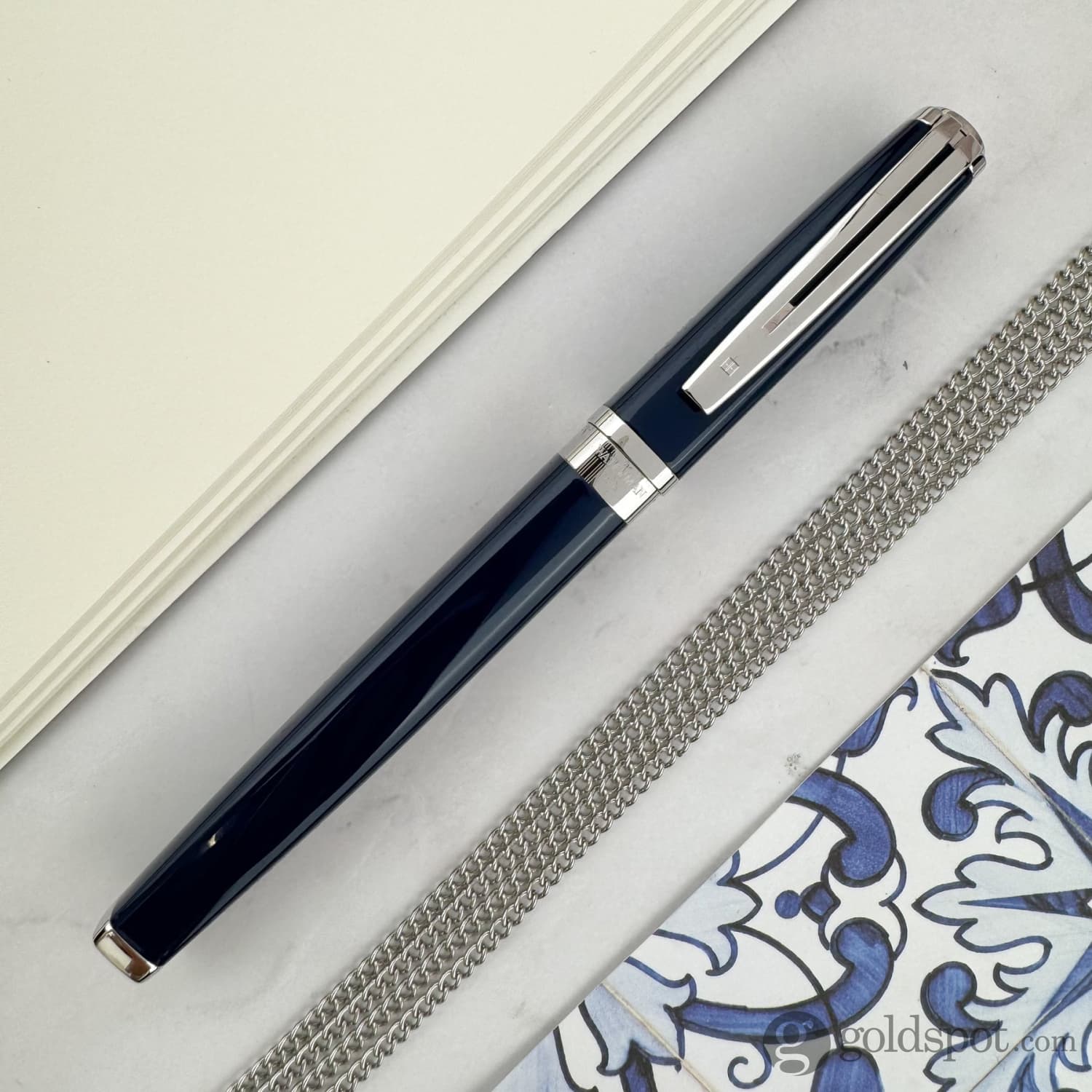 Waterman Exception Fountain Pen in Blue - 18K Gold - Goldspot Pens