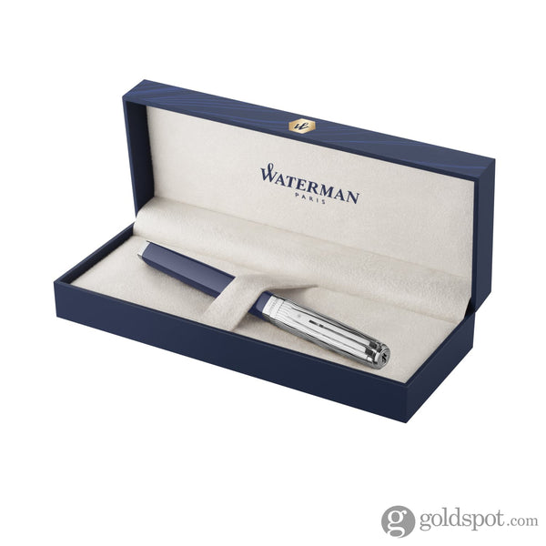 Waterman ExceptionL’Essence du Bleu Fountain Pen in Metal & Blue Lacquer - 18K Gold Fountain Pen