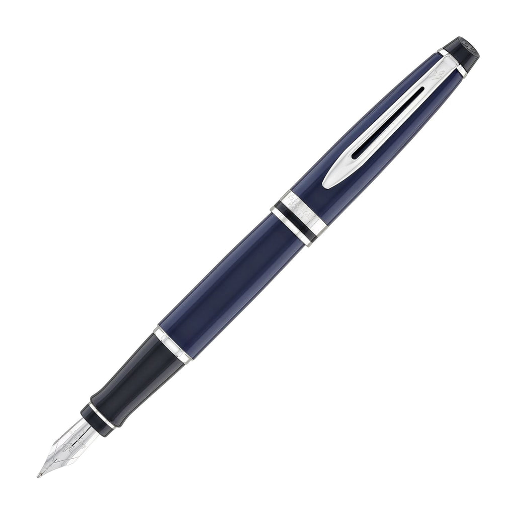 Waterman Expert 2024 Fountain Pen in Blue with Palladium Trim - Medium Point Rollerball Pen