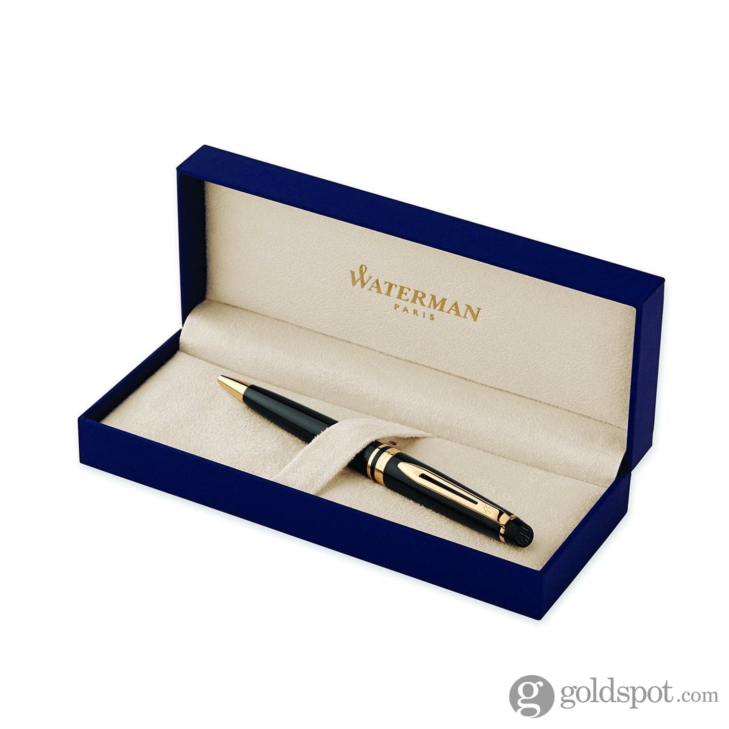 Waterman Expert Ballpoint Pen in Black with Gold Trim Ballpoint Pens