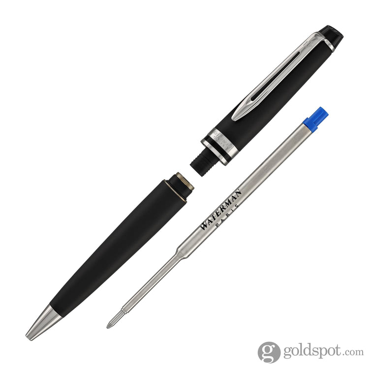 Waterman Expert Ballpoint Pen in Matte Black with Chrome Trim Ballpoint Pens