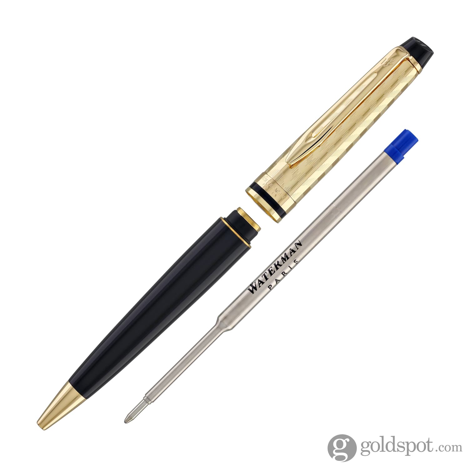 Balpen Type Opera Waterman Expert Ballpoint Pen in Opera with Gold Trim - Goldspot Pens
