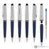 Waterman Expert Deluxe Ballpoint Pen in Metallic Blue with Chrome Trim Ballpoint Pens