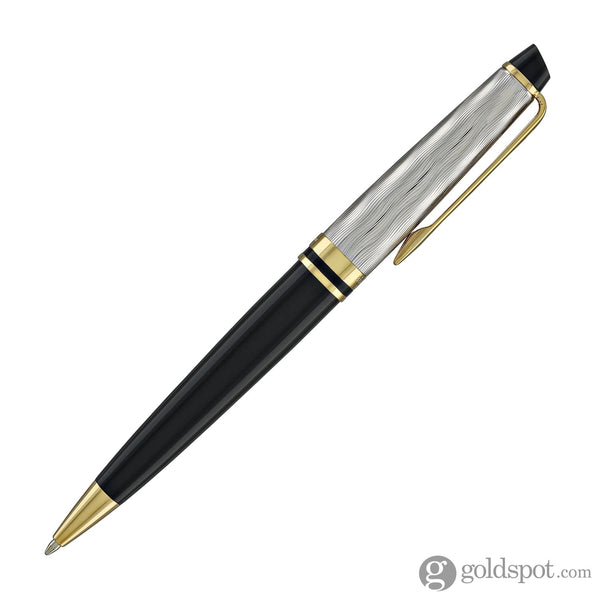 Waterman Expert Deluxe Ballpoint Pen Reflections of Paris in Black with Gold Trim Ballpoint Pens