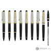 Waterman Expert Deluxe Rollerball Pen Reflections of Paris in Black with Gold Trim Rollerball Pen