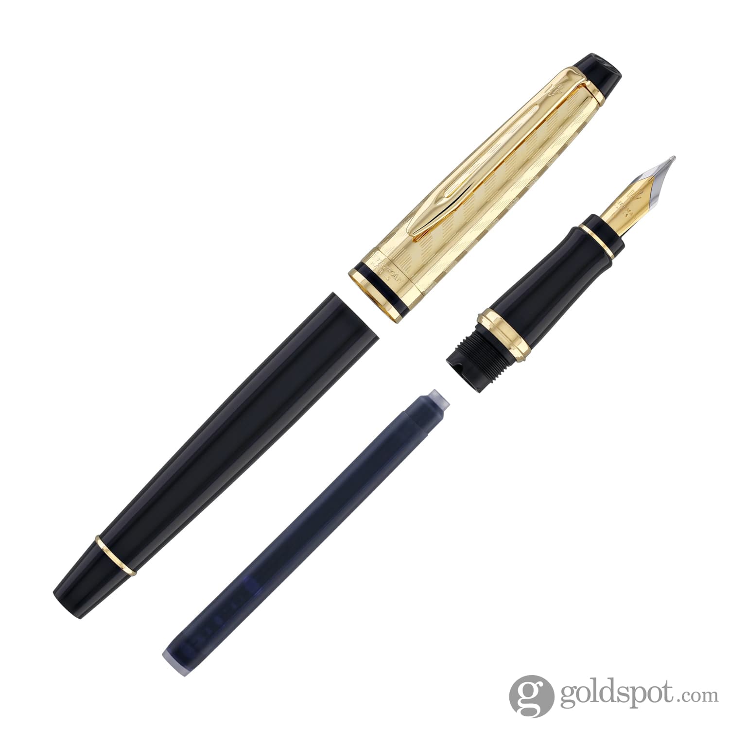 Waterman Expert Fountain Pen in Opera with Gold Trim - Medium