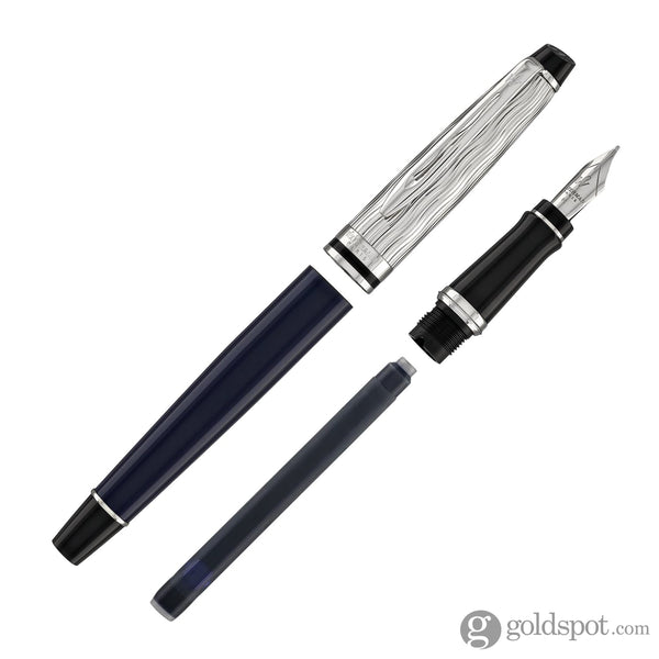 Waterman Expert L’Essence du Bleu Fountain Pen in Metal & Blue Lacquer Fountain Pen