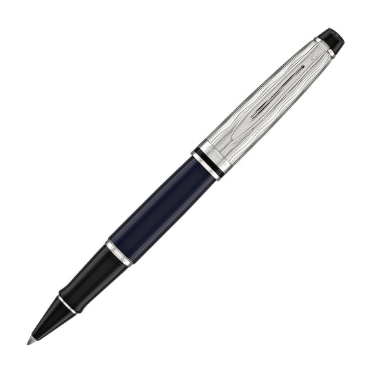 Waterman Expert L’Essence du Bleu Rollerball Pen in Metal & Blue Lacquer