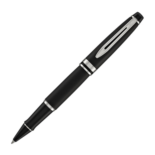 Waterman Expert Rollerball Pen in Matte Black with Chrome Trim