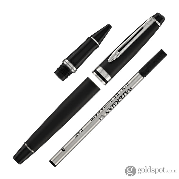 Waterman Expert Rollerball Pen in Matte Black with Chrome Trim Rollerball Pen