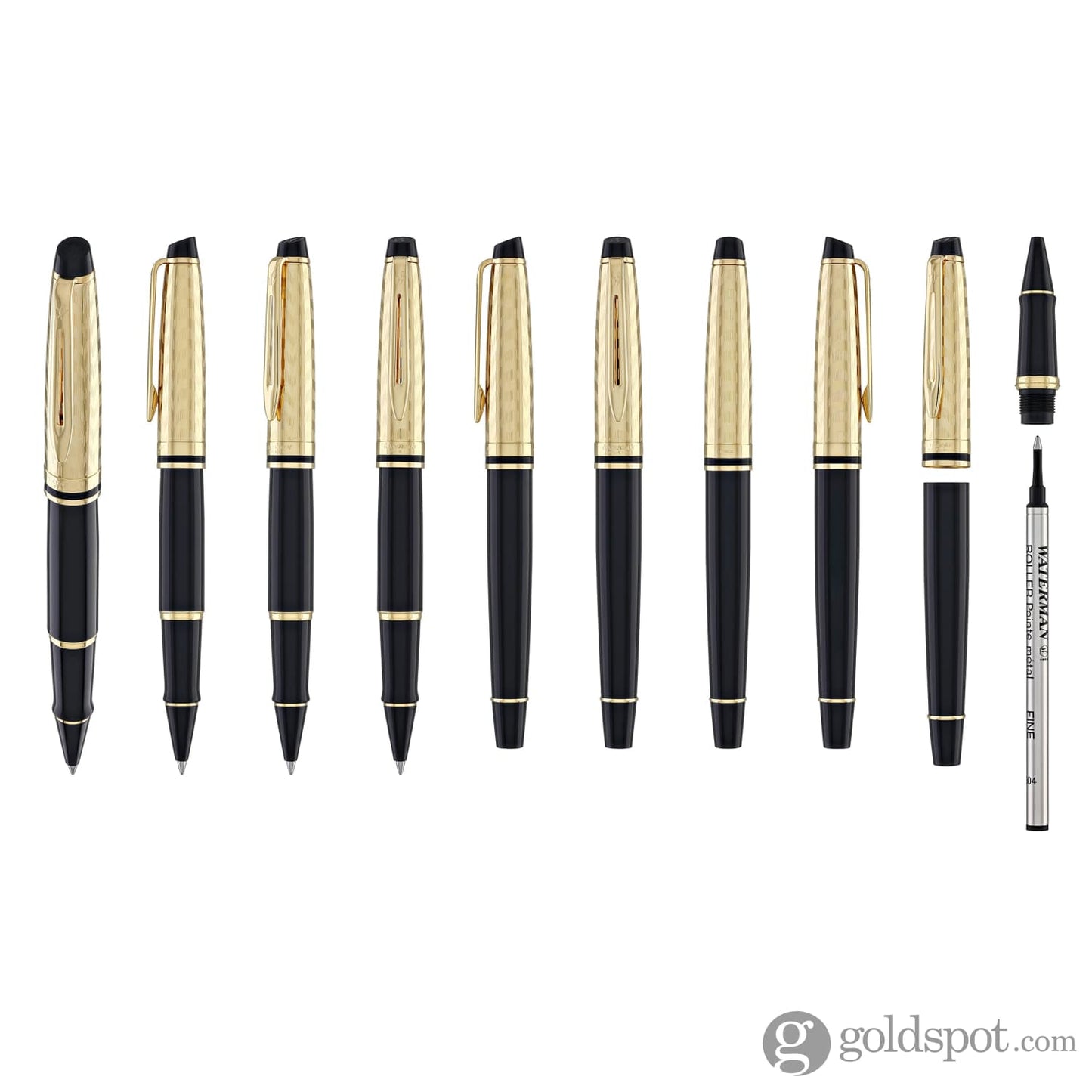 Waterman Expert Rollerball Pen in Opera with Gold Trim Rollerball Pen