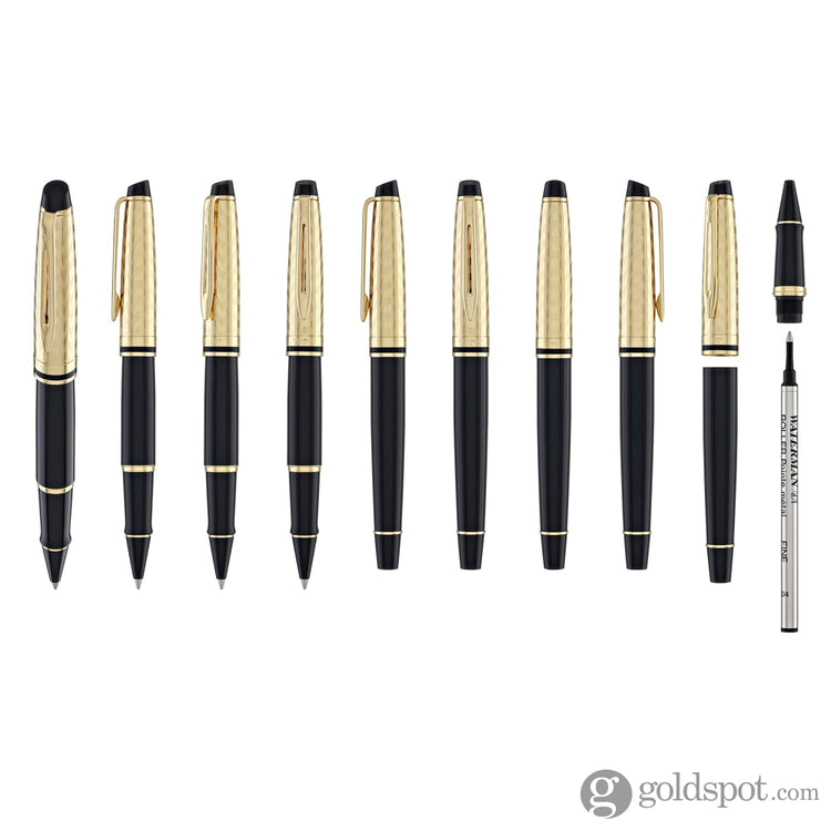 Waterman Expert Rollerball Pen in Opera with Gold Trim Rollerball Pen