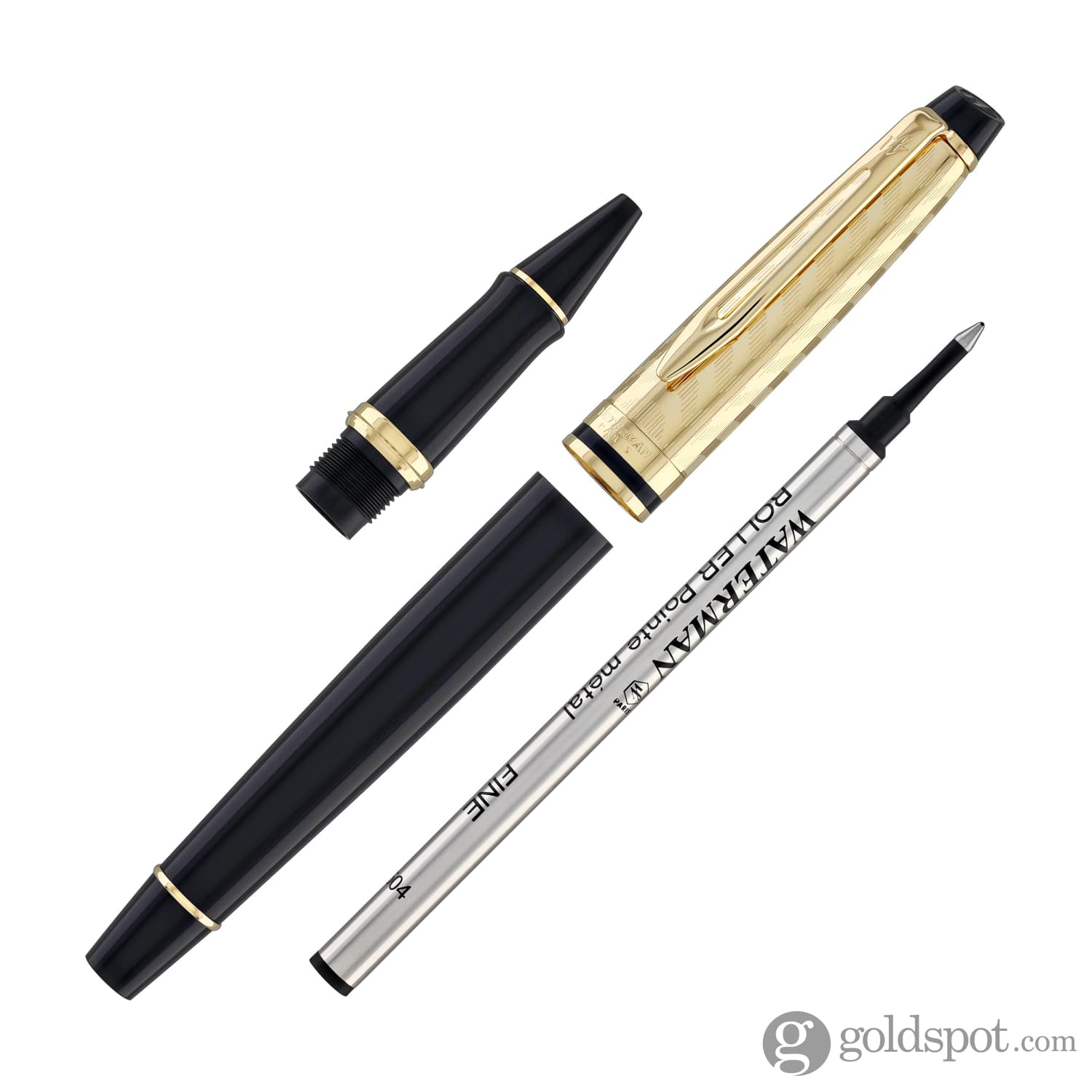 Waterman Expert Rollerball Pen in Opera with Gold Trim - Goldspot Pens