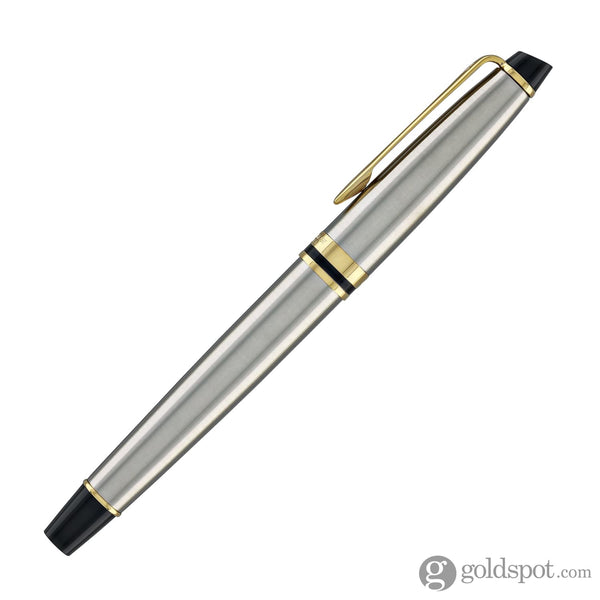 Waterman Expert Rollerball Pen in Stainless Steel with Gold Trim Rollerball Pen