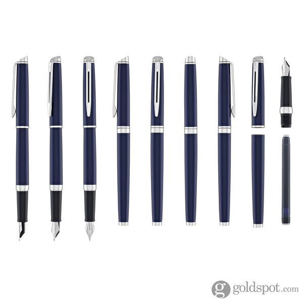 Waterman Hemisphere 2024 Fountain Pen in Blue with Palladium Trim - Medium Point Fountain Pen