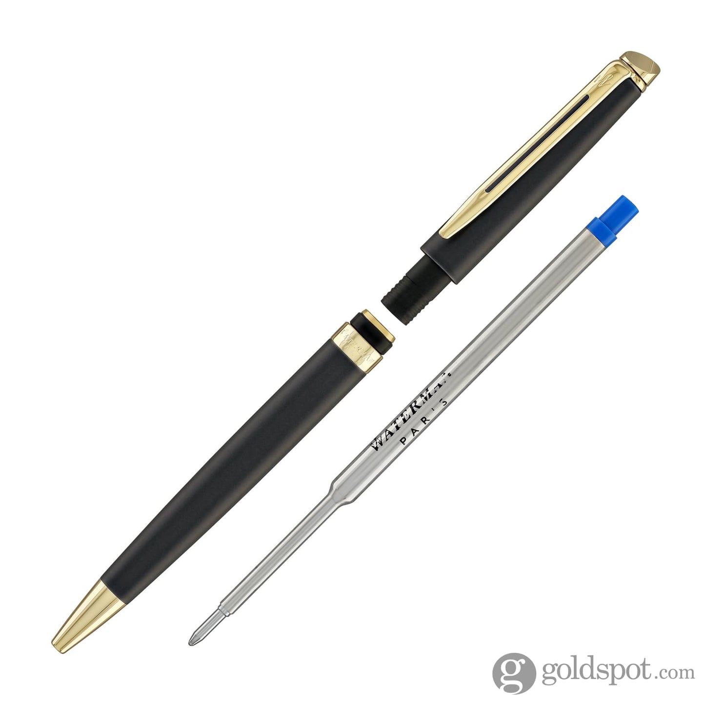 Waterman Hémisphère Ballpoint Pen in Lava Black with Gold Trim Ballpoint Pens