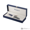Waterman Hemisphere Color Blocking Ballpoint Pen in Black and Blue Lacquer with Chrome Trim Ballpoint Pens
