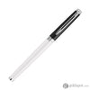 Waterman Hemisphere Color Blocking Rollerball Pen in Black and White Lacquer with Chrome Trim Rollerball Pen