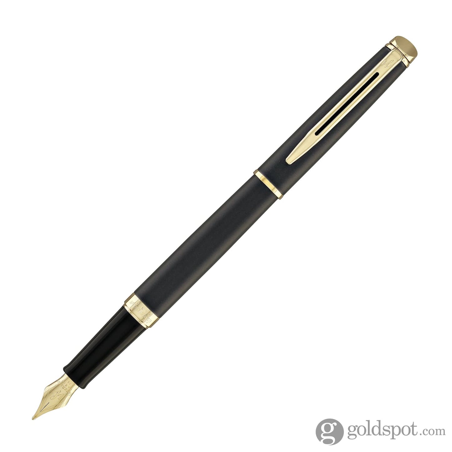 Waterman Hémisphère Fountain Pen in Lava Black with Gold Trim Fountain Pen