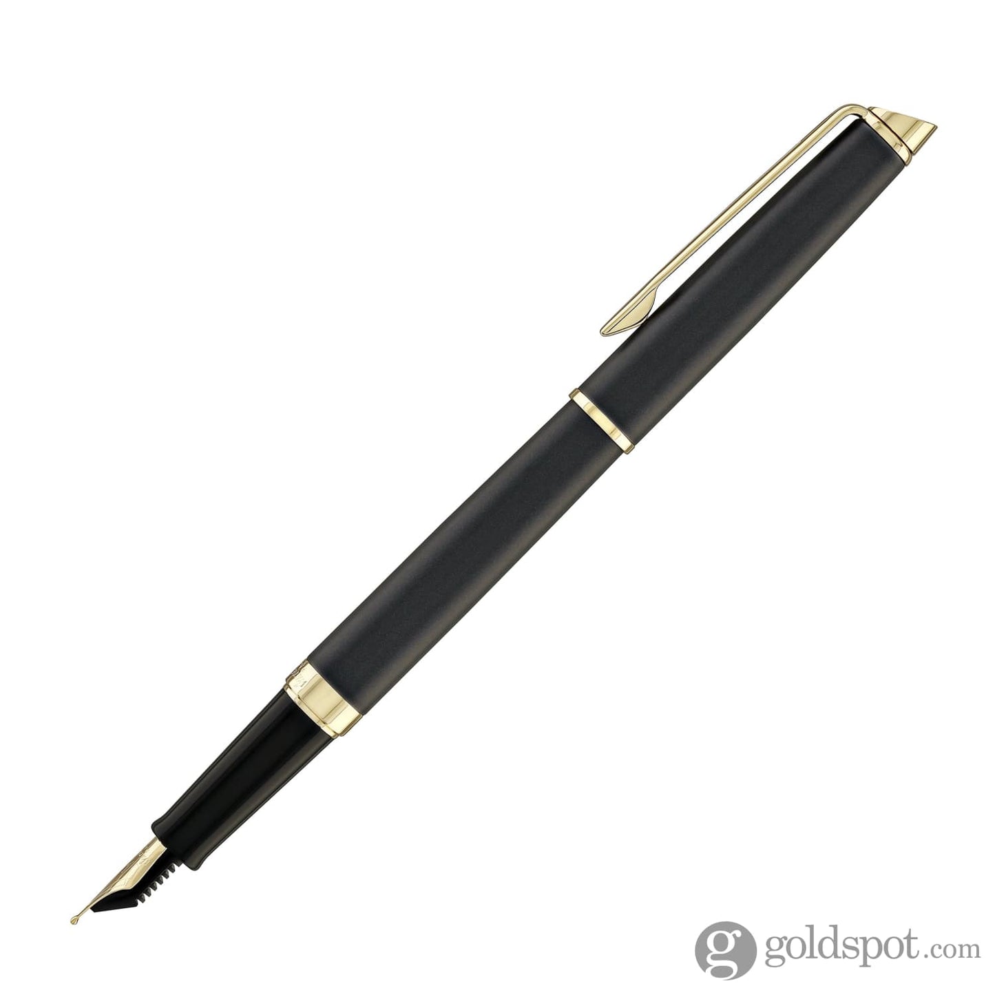 Waterman Hémisphère Fountain Pen in Lava Black with Gold Trim Fountain Pen