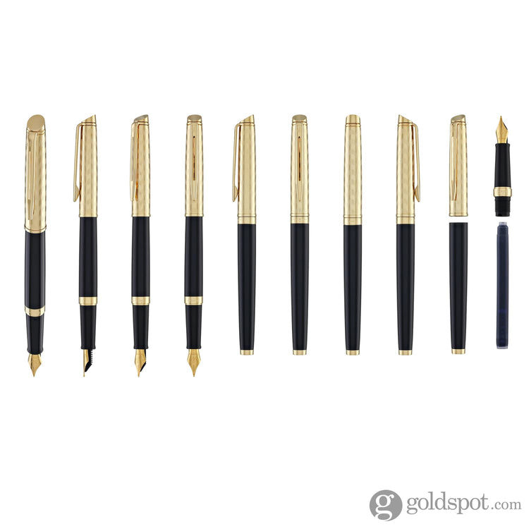 Waterman Hémisphère Fountain Pen in Opera with Gold Trim - Medium Point Fountain Pen