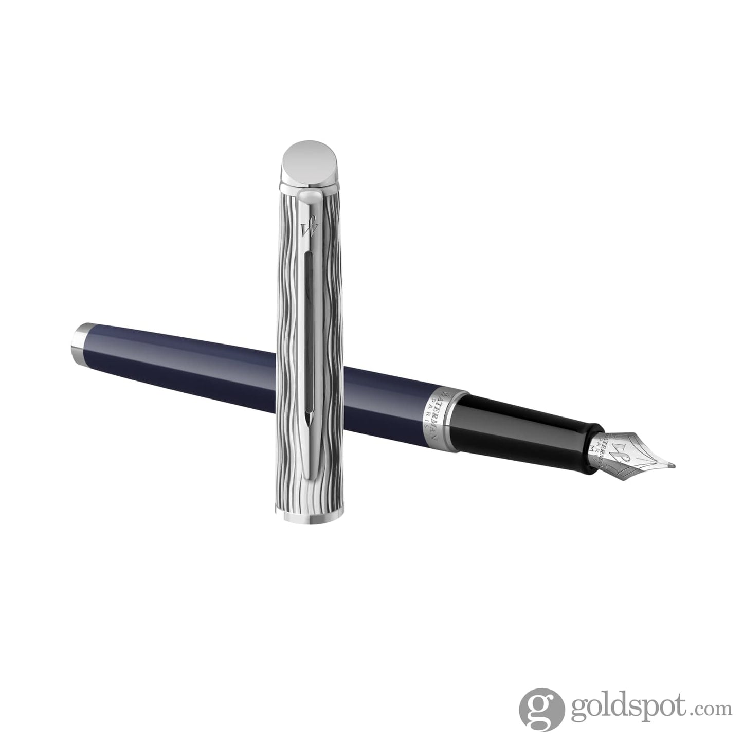 Waterman Hemisphere L’Essence du Bleu Fountain Pen in Metal & Blue Lacquer Fountain Pen